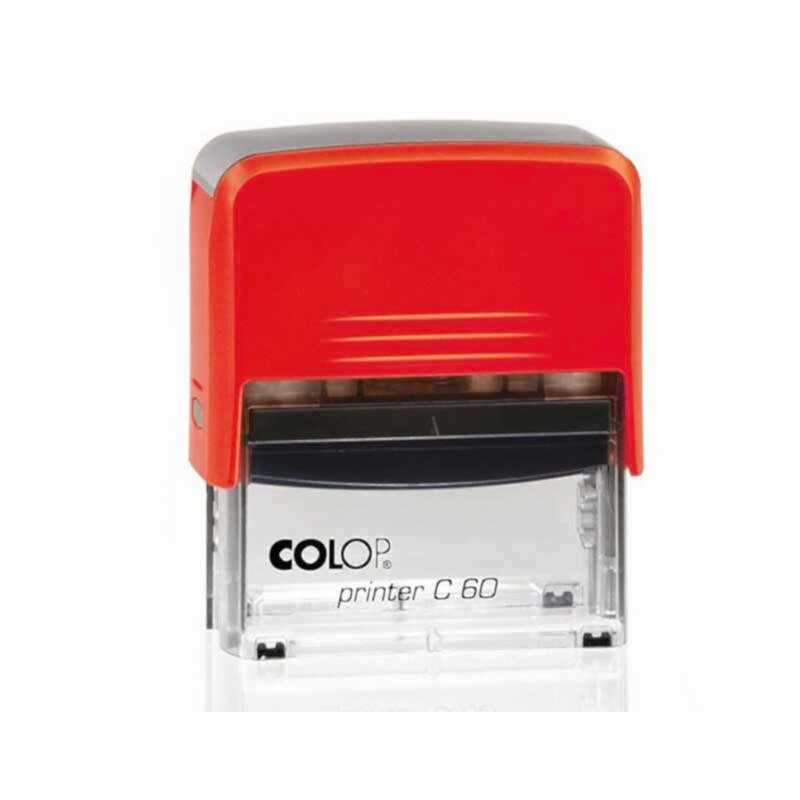 Colop C60 Otomatik Kaşe 37x76 mm Kırmızı Keçe