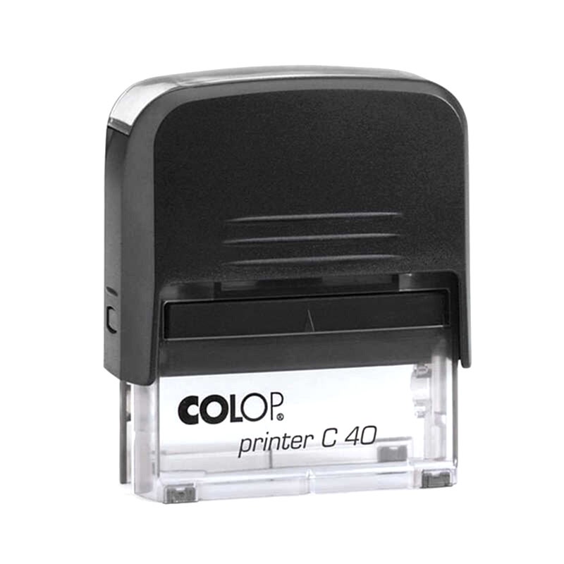 Colop C40 Otomatik Kaşe 22x58 mm Siyah Keçe