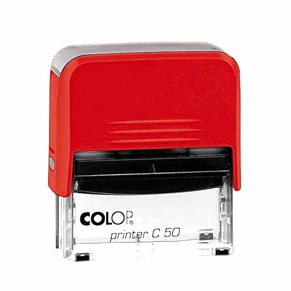 Colop C50 Otomatik Kaşe 30x50 mm Kırmızı Keçe