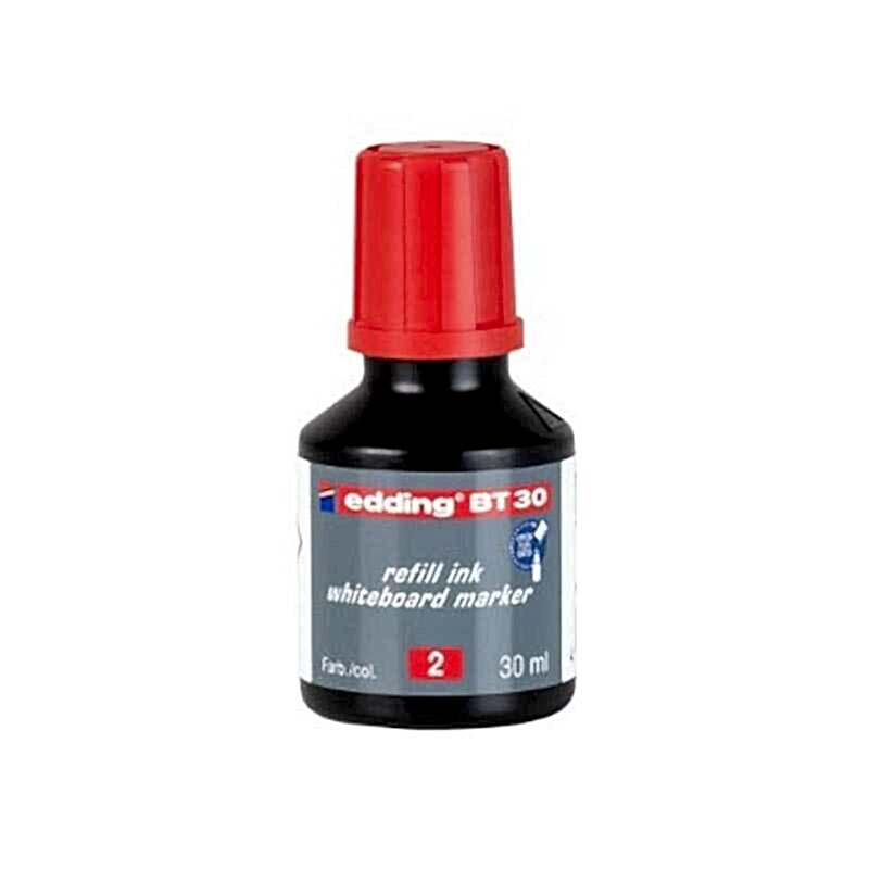Edding BT-30 Beyaz Tahta Kalem Mürekkebi 30 ml - Kırmızı