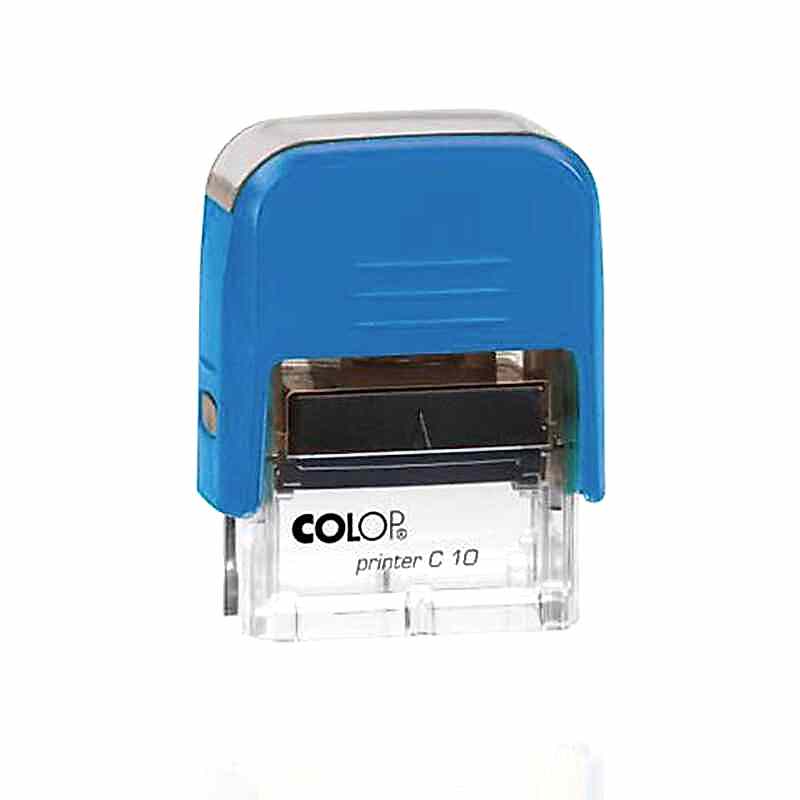 Colop C10 Otomatik Kaşe 10x27 mm Mavi Keçe
