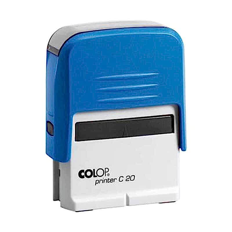 Colop C20 Otomatik Kaşe 14x38 mm Mavi Keçe