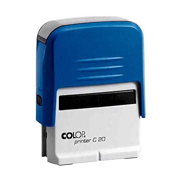 Colop C20 Otomatik Kaşe 14x38 mm Mavi Keçe