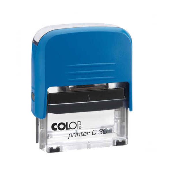 Colop C30 Otomatik Kaşe 18x47 mm Mavi Keçe