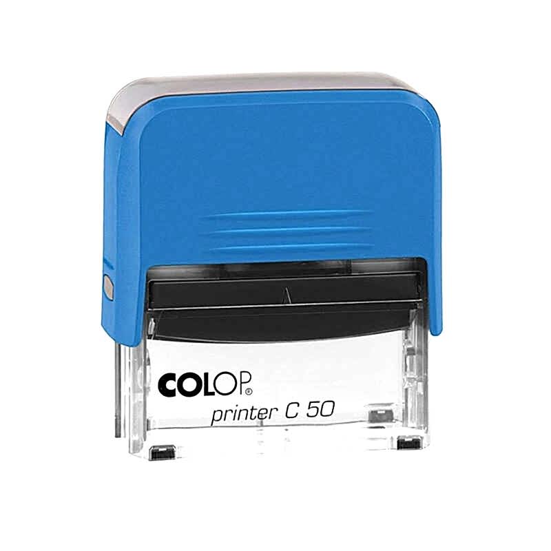 Colop C50 Otomatik Kaşe 30x50 mm Mavi Keçe