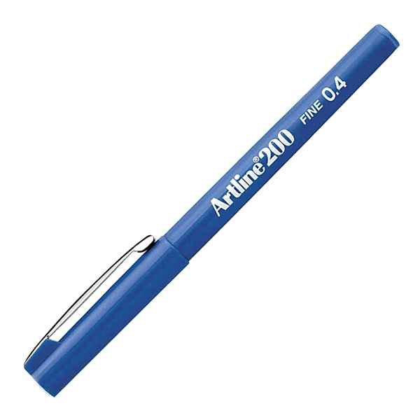Artline 200N Fine Keçe Uçlu Kalem 0.4 mm - Mavi