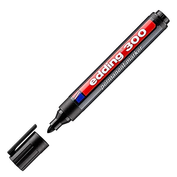 Edding E-300 Permanent Marker Kalem Yuvarlak Uç Siyah