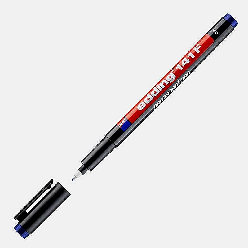 Edding E-141F Asetat Kalemi 0.6 mm - Mavi