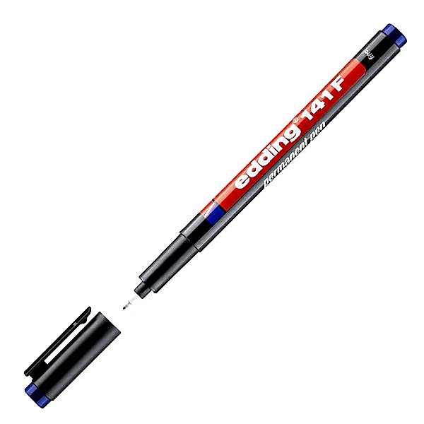 Edding E-141F Asetat Kalemi 0.6 mm - Mavi