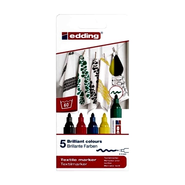 Edding E-4500 T-Shirt Kumaş Kalemi 5′li Warm