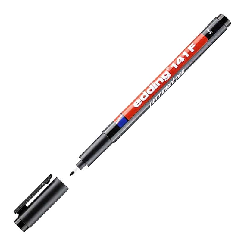 Edding E-141F Asetat Kalemi 0.6 mm - Siyah