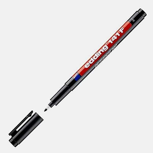 Edding E-141F Asetat Kalemi 0.6 mm - Siyah