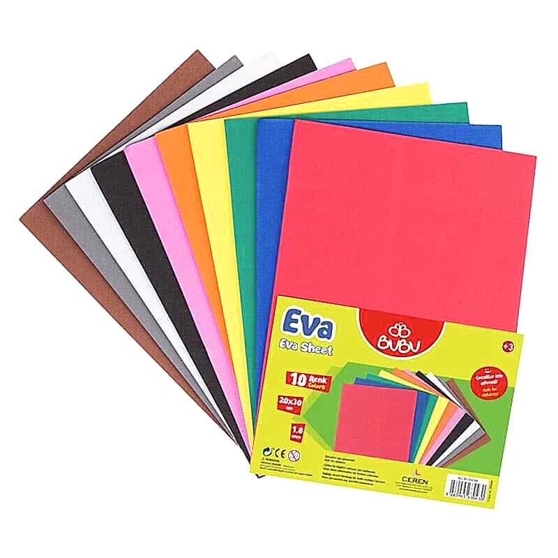 Bu-Bu Eva 20x30 cm 10 lu Karışık Renk EV0035