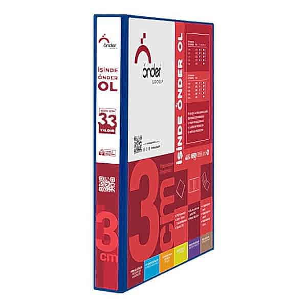 Önder Firma Sunum Klasörü A4 3 cm 4D Mekanizmalı Lacivert 2013