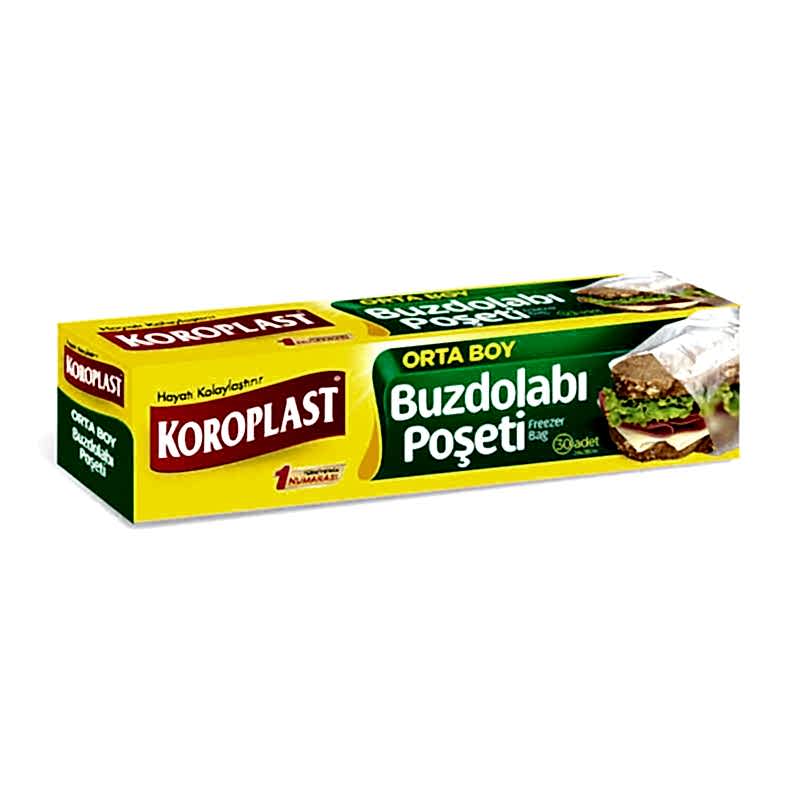 Koroplast Buzdolabı Poşeti Orta Boy 24 x 38 cm 20'li