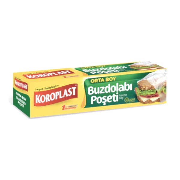 Koroplast Buzdolabı Poşeti Orta Boy 24 x 38 cm 20'li