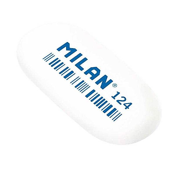 Milan 124 Oval Silgi Beyaz