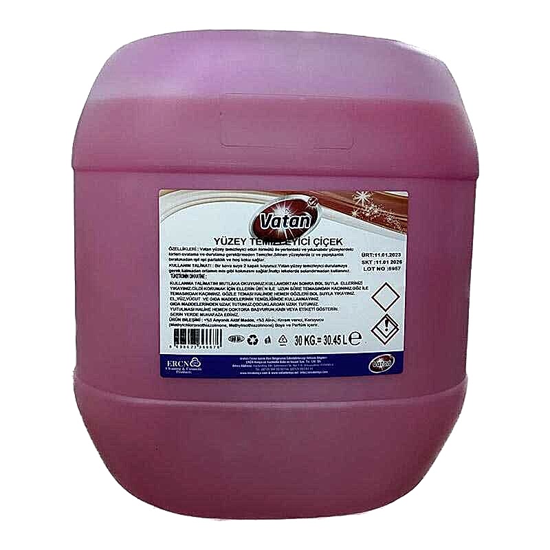 Vatan Yoğun Yüzey Temizleyici Çiçek 30 Kg 