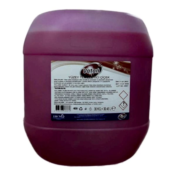 Vatan Yoğun Yüzey Temizleyici Çiçek 30 Kg 