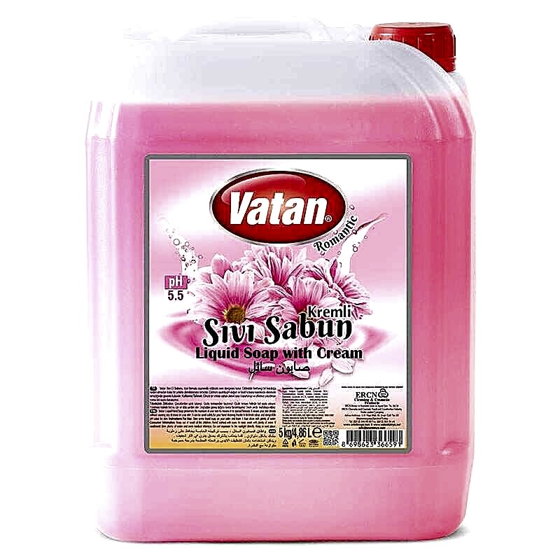 Vatan Sıvı Sabun Kremli Romantik 5 L 