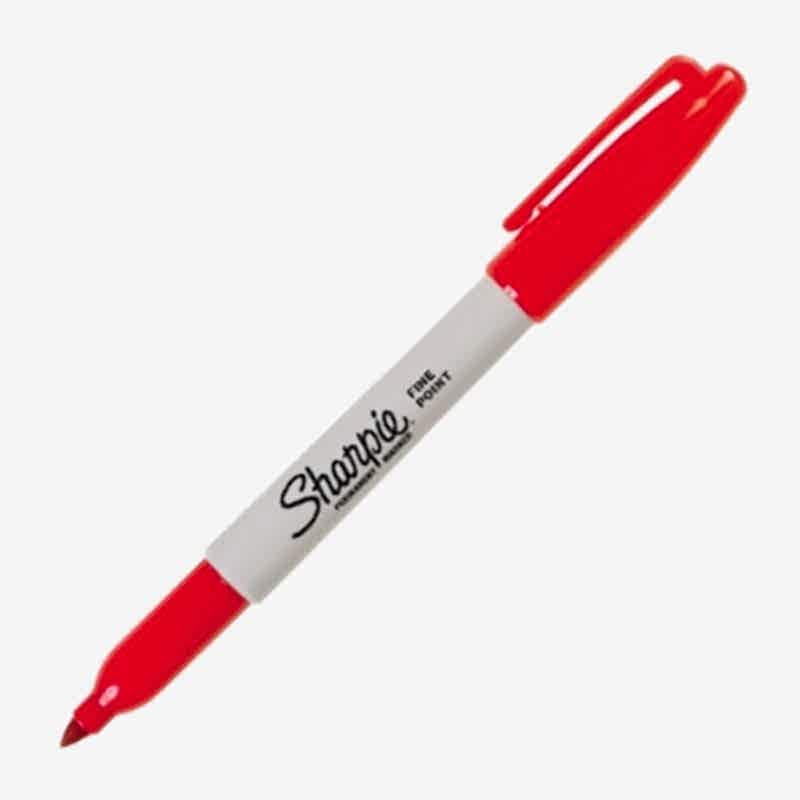 Sharpie Permanent Fine Yuvarlak Uç Kırmızı
