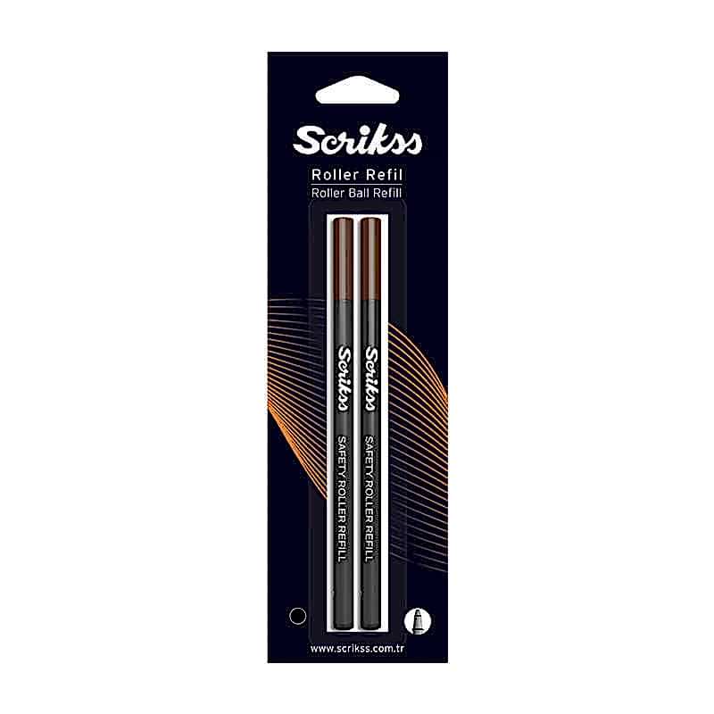 Scrikss Roller Kalem Refili 0.7 mm Siyah 2'li Blister