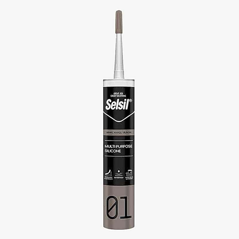 Selsil Genel Amaçlı Silikon Siyah 280 g