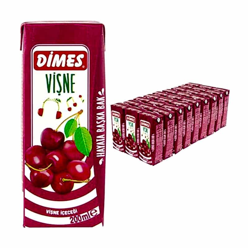Dimes Meyve Suyu Vişne 200 ml 27li