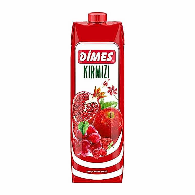 Dimes Meyve Suyu Karışık Kırmızı Meyveler 1 L 