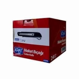 Kraf 630G Maket Bıçağı Geniş Metal Gövdeli 24 Adet