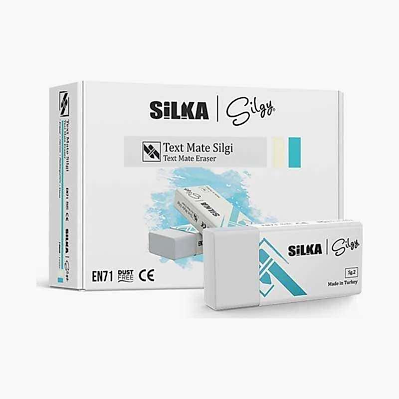 Silka SG2 Text Mate Silgi Orta Boy Beyaz 24 Adet