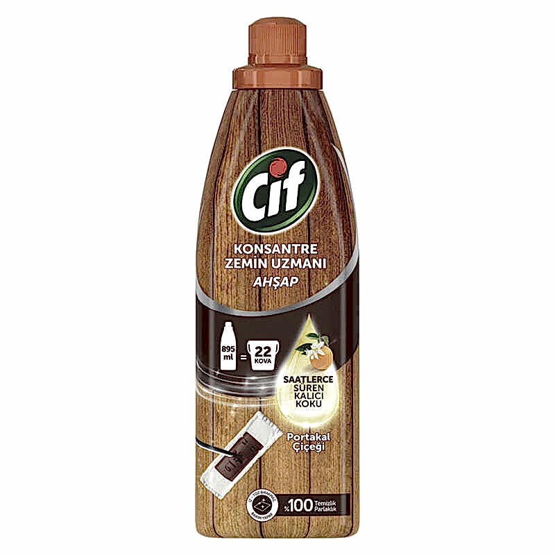 Cif Konsantre Zemin Uzmanı Ahşap Yüzey Temizleyici 895 ml