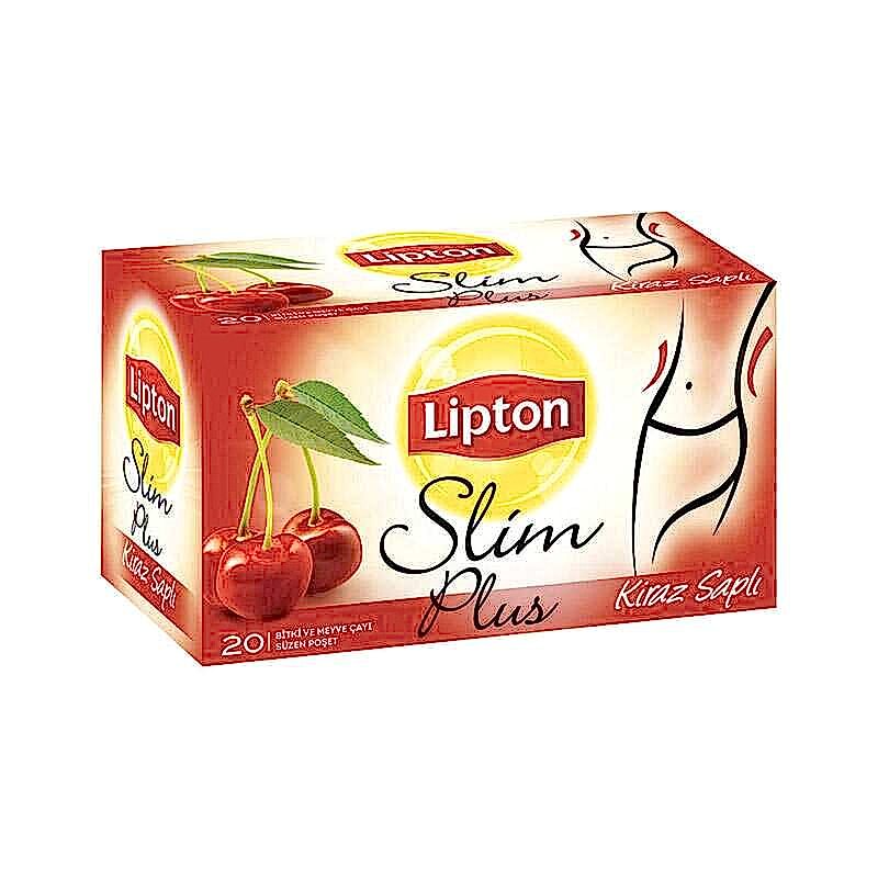 Lipton Slim Plus Kiraz Saplı Bitki Çayı 20li 