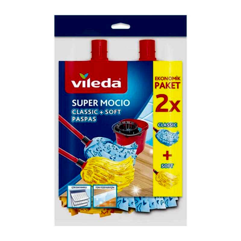 Vileda Supermocio Paspas Eko Paket 2li