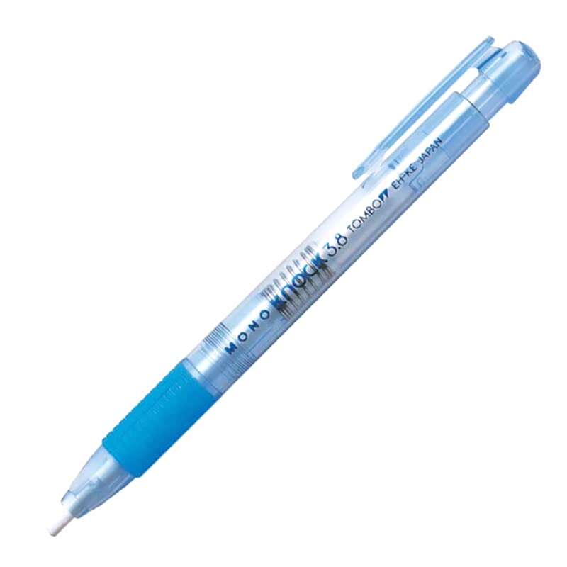 Tombow Mono Knock Kalem Tipi Silgi 3.8 mm - Şeffaf Mavi