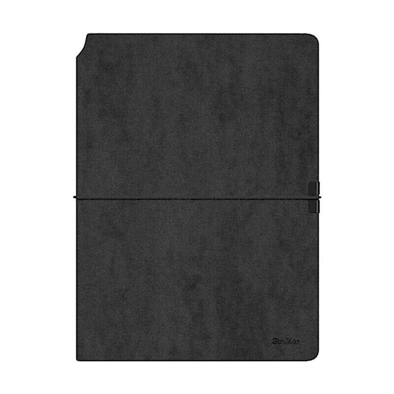 Scrikss SD600-1 Verona Siyah A5 Defter & 800 Roller Kalem Gri Set 