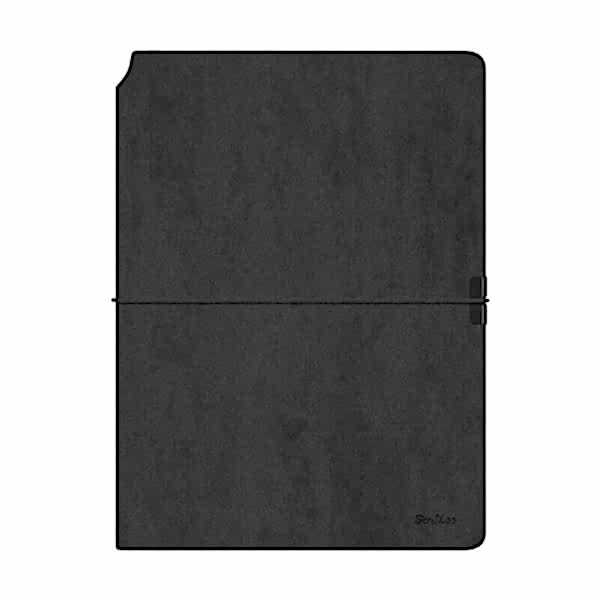 Scrikss SD600-1 Verona Siyah A5 Defter & 800 Roller Kalem Gri Set 