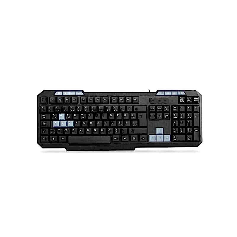 Everest KB-700 Kablolu USB Multimedia Q Klavye Siyah