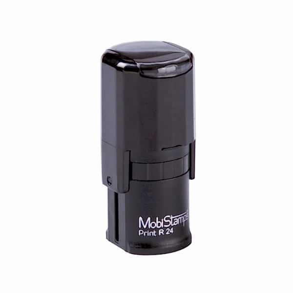 Mobi Stamps R-24 Otomatik Yuvarlak Kaşe Mavi Keçeli resmi