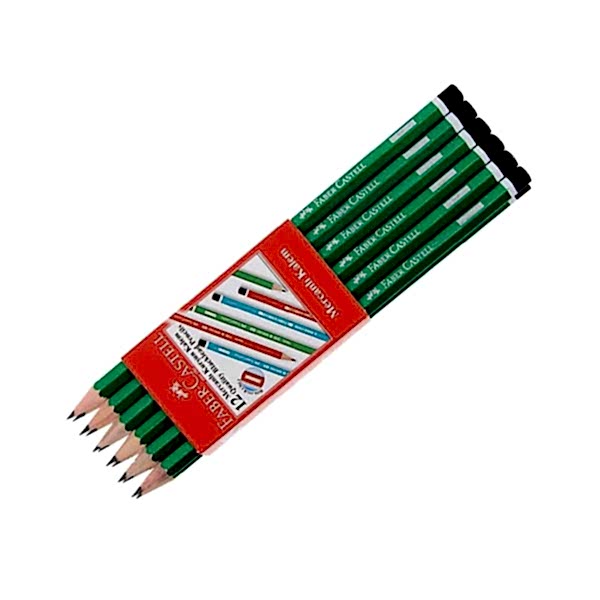 Faber Castell Kurşun Kalem Mercanlı Köşeli HB 160000 (12 Adet) resmi